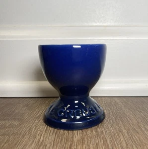 "Indigo" LE CREUSET Eierbecherhalter mit Fuß Neu mit Etikett Steinzeug blau 1. Qualität - Bild 1 von 6
