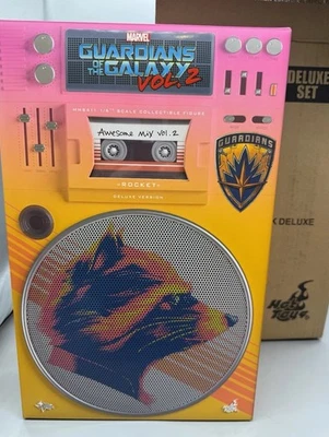 Hot Toys Rocket Raccoon MMS411 1:6 Deluxe Figure  Guardians Of The Galaxy Vol 2 - Image 1 of 4