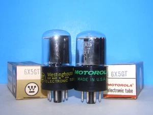 6X5GT NOS Radio Verstärker Audio Elektron Vakuum Röhren 2 Ventile getestet 6X5 6X5G - Bild 1 von 3