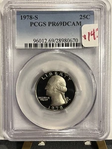1978-S Proof Washington Quarter PCGS PR69DCAM NICE 1978-S Proof 25c BIN/OBO - Picture 1 of 2
