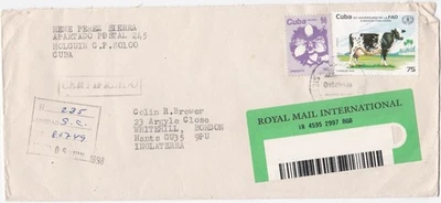 1998 Caribbean cover sent to Bordon, Hants England - Изображение 1 из 2