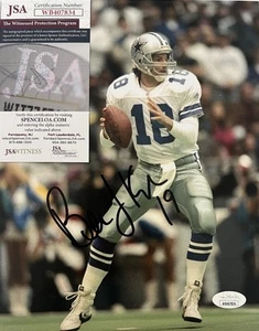 Bernie Kosar Dallas Cowboys Signed Autographed 10x8 Photo JSA COA - Picture 1 of 7