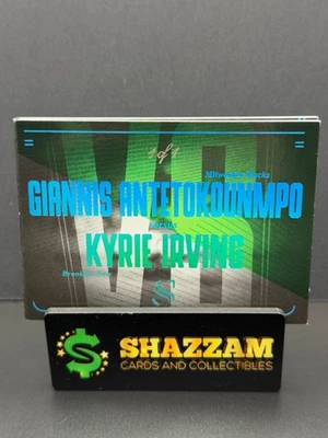 2024 Panini Silhouette GIANNIS ANTETOKOUNMPO vs KYRIE IRVING 1/1 Game Used MEM - Image 1 of 4