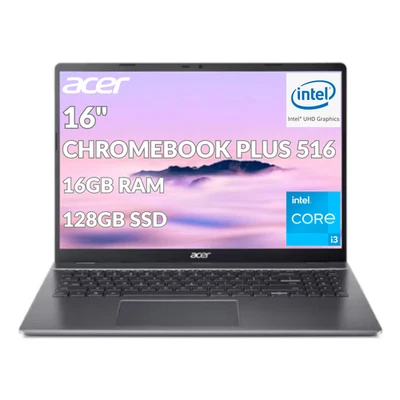 Acer Chromebook Plus 516 CB516-1H-31UE 16GB RAM 128GB SSD Táctil Reacondicionado Foto 1 de 4