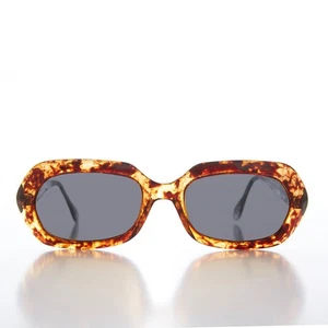 Hexagon Mod Vintage Sunglasses Tortoise / Gray Lens - Nadine - Picture 1 of 3