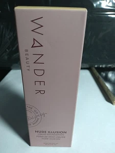 WANDER BEAUTY Nude Illusion Liquid Foundation, LIGHT, 1 Fl Oz / 30mL NIB - Picture 1 of 9