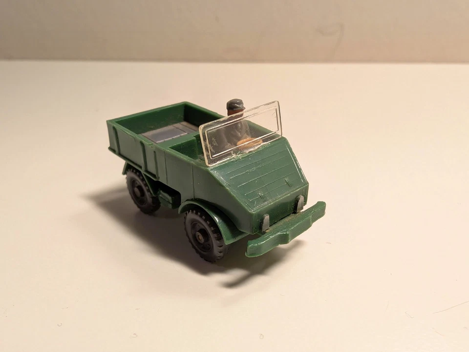 Wiking Unimog offen Typ 3 (1962 / 63), diamantgrün, GK 370/5, Saure 478/3, schön - Bild 1 von 4