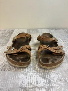 Birkenstock Franca Damen Gr. 9 US 40 EU hellbraune Leder Sandalen - top - Bild 1 von 9