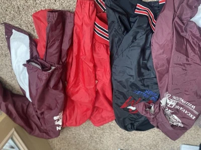 Vintage Satin Jackets 1980’s Trucking Concrete Wrestling Lot - Image 1 of 4