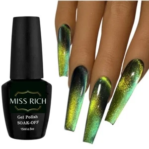 Cat Eye Magnetic Gel Nail Polish Reflective Holo Glitter Nail Gel UV LED Light - Picture 1 of 5