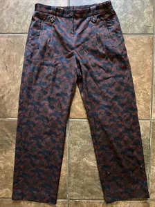 Dries Van Noten Wool Floral Tapestry Casual Slacks Business Agnes Needles APC - Picture 1 of 11