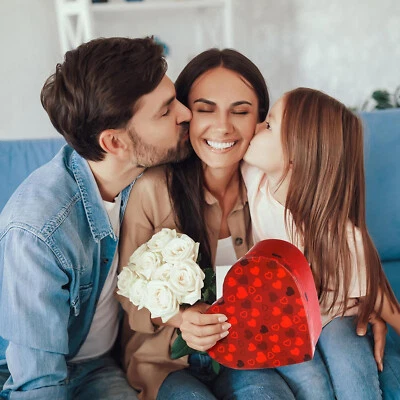 8 Pcs Valentines Day Heart Shaped Gift Boxes Nesting Cardboard Treat Cookie Box - Image 1 of 4