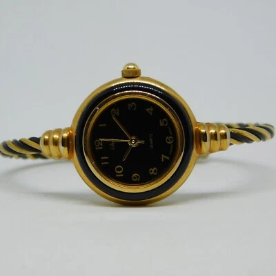 Женские двухцветные кварцевые аналоговые часы Collezio размер 5 3/4» новый аккумулятор - Изображение 1 из 4