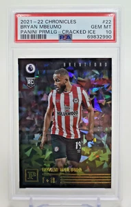 2021-22 Panini Chronicles Premier League Cracked Ice /23 Bryan Mbeumo Rookie RC - Picture 1 of 2
