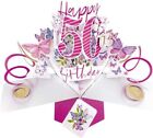 Happy 50Th Birthday Pop-Up Greeting Card Original Second Nature 3D Pop Up Cards