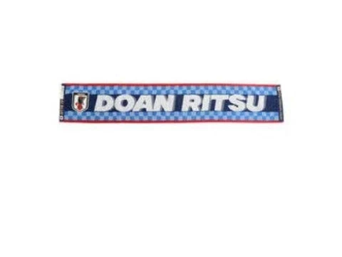 2022 WORLD CUP Japan National Soccer Team Face Towel Ritsu Doan checkerboard Cover