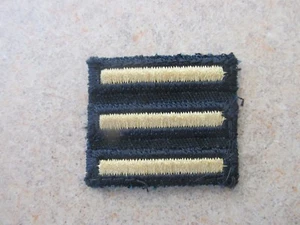 US Army Overseas MALE Service Stripes (3) 15 yr Sew On Dress Uniform Gold/Black - Picture 1 of 1