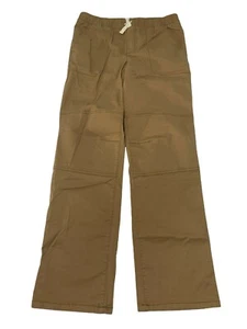Cat & Jack Casual Pants Girls Tan Size XL 16 Elastic Waist Mid Rise Straight Jun - Picture 1 of 8