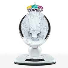 4moms MamaRoo 4.0 (Silver Plush) Natural Motion Baby Bouncing Chair