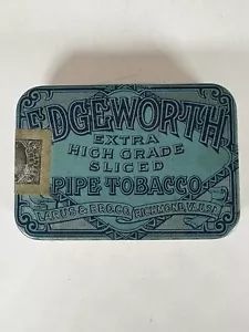 VTG Edgeworth Extra High Grade Sliced Pipe Tobacco Metal Tin Partial Seal Empty - Picture 1 of 4