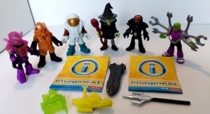 Lot of 6 Fisher Price IMAGINEXT Action Figures with Accessories 3'' - Picture 1 of 13