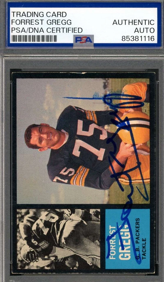 Forrest Gregg PSA DNA Signed 1962 Topps Autograph - Image 1 of 1