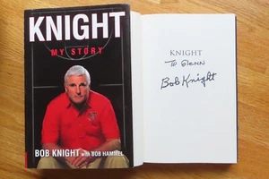 BOBBY KNIGHT signed "KNIGHT: MY STORY" 2002 6th Edition Book INDIANA HOOSIERS - Bild 1 von 3