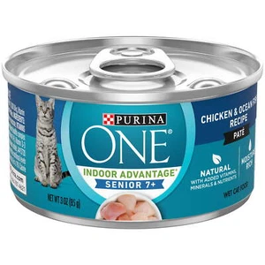 Purina One Indoor Advantage Wet Cat Food for Adult Cats, 3 oz Can - Picture 1 of 10