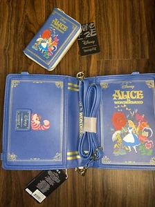 Loungefly Alice in Wonderland Convertible Crossbody Bag / Backpack & Wallet - Picture 1 of 12