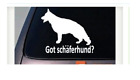 Hast du Schäferhund? Deutscher Schäferhund Hundefenster 6" Aufkleber Aufkleber Malinois Schutzhund