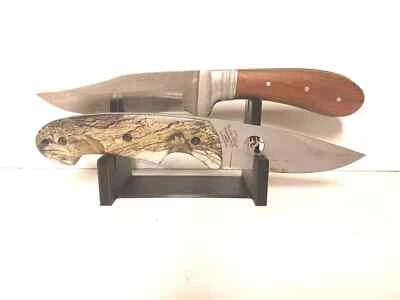 Soporte de exhibición para cuchillos para 2 cuchillos mediano deportista cazador coleccionista ne Foto 1 de 4