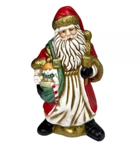 Weihnachtsmann Figur 6" Vintage - Keramik aussehend - Bild 1 von 7