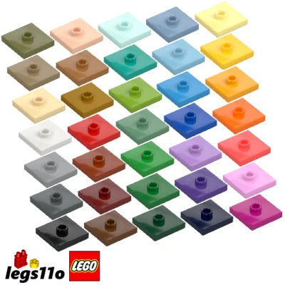 LEGO 23893 / 87580 - Pack of 1x 2x 4x 8x - Tile Plate 2x2 with Centre Stud - image 1 of 3
