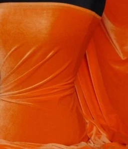 Velvet Soft Velour 4 Way Stretch Spandex Premium Quality fabric Q559 - Picture 1 of 10