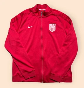 USA Soccer World Cup Nike Track Jacket Uomo XL Rosso US Soccer - Foto 1 di 4
