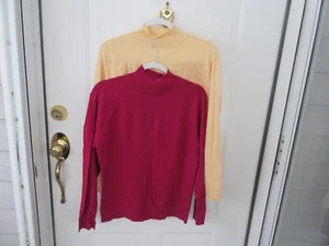 Auswahl - Talbots Damen 2 verschiedene L Pullover Rollkragenpullover - Gelb ORMauve - Bild 1 von 11