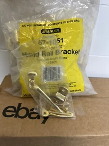 Stanley Handlaufhalterung -- 10er Pack - #57-1051 - Zinkguss - Messing hell - Bild 1 von 3