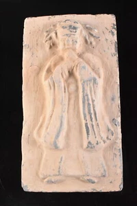 F2140: XF Chinese Three colors glaze Person-shaped ORNAMENTS work Buddhist art - Picture 1 of 11