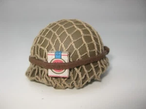 WW2 USA AMERICAN MINIATURE US INFANTRY M1 SHELL HELMET 1/6 W COVER LUCKY STRIKE - Picture 1 of 5