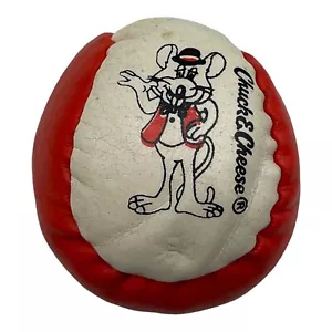 Vintage Prize Chuck E Cheese Hacky Sack Ball Toy Red White - Picture 1 of 11