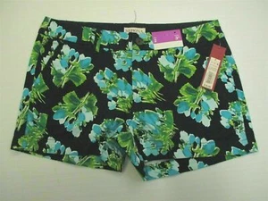 MERONA Shorts Women's Size 2 Floral Print Cotton Canvas New - Picture 1 of 6