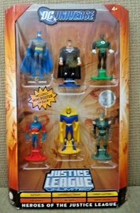 DC UNIVERSE HÉROES DE LA LIGA DE LA JUSTICIA PAQUETE DE 6 SUPERMAN LINTERNA VERDE ÁTOMO + - Imagen 1 de 2