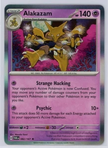 Pokemon Juego de Cartas Coleccionables Alakazam 082/167 Twilight Masquerade Holo Raro - Imagen 1 de 1