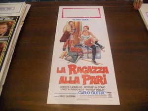 LOCANDINA ORIGINALE LA RAGAZZA ALLA PARI GLORIA GUIDA ORESTE LIONELLO 1976 - Picture 1 of 1