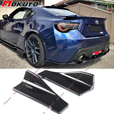 Carbon Fiber Rear Bumper Diffuser Splitter Spats for Scion FRS Subaru BRZ 13-18 Foto 1 de 4