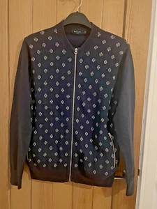 Paul Smith Jeans Full Zip Sweater Harrington Jacket Mens M Navy VGC RRP £140 - Picture 1 of 11