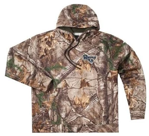 NEW M XL 4XL 5XL NFL RealTree Xtra St Louis Rams Mens Camo Hunting Hoodie Hooded - Picture 1 of 1