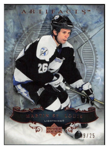 D304 MARTIN ST LOUIS 2006-07 ARTIFACTS BRONZE 9/25 #13 LIGHTNING RARE SP