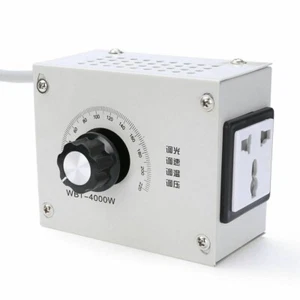 0-220V AC Motor Regulator Stepless Variable Speed Switch Electronic Voltage NEW - Picture 1 of 5