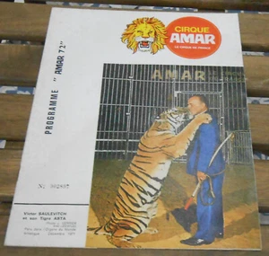 Programme Cirque Amar 1972 - Picture 1 of 1